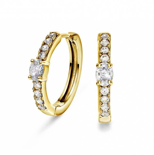 Hovedbilde Gulldia øreringer i forgylt ...