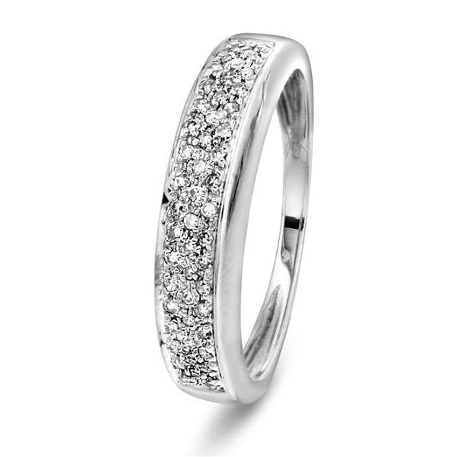 Hovedbilde Hvitt gull ring 0,17ct w/si
