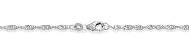Singapore hvitt gull armbånd 2,9mm