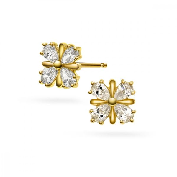 Hovedbilde Gull ørepynt med zirkonia