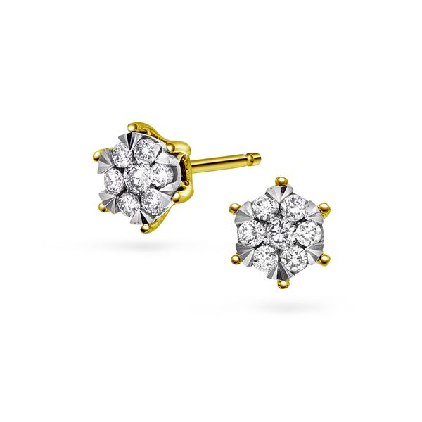 Hovedbilde Ørepynt i gult gull med ...