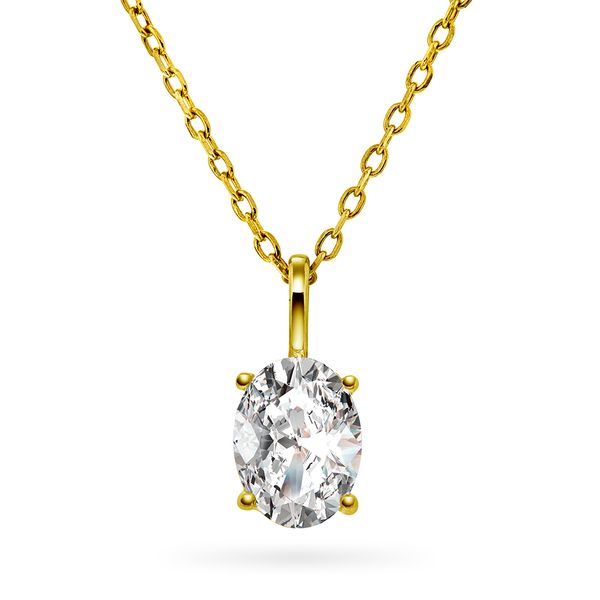 Hovedbilde Cara smykke i sølv med blank ...