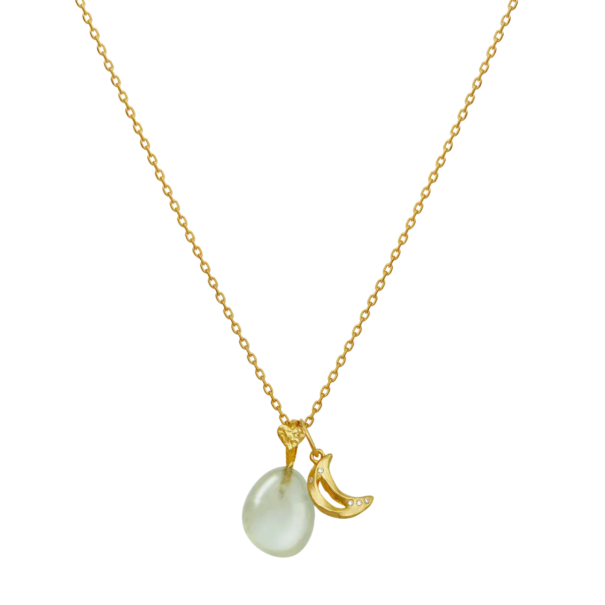 Prehnite Earth Pendant, Maanesten