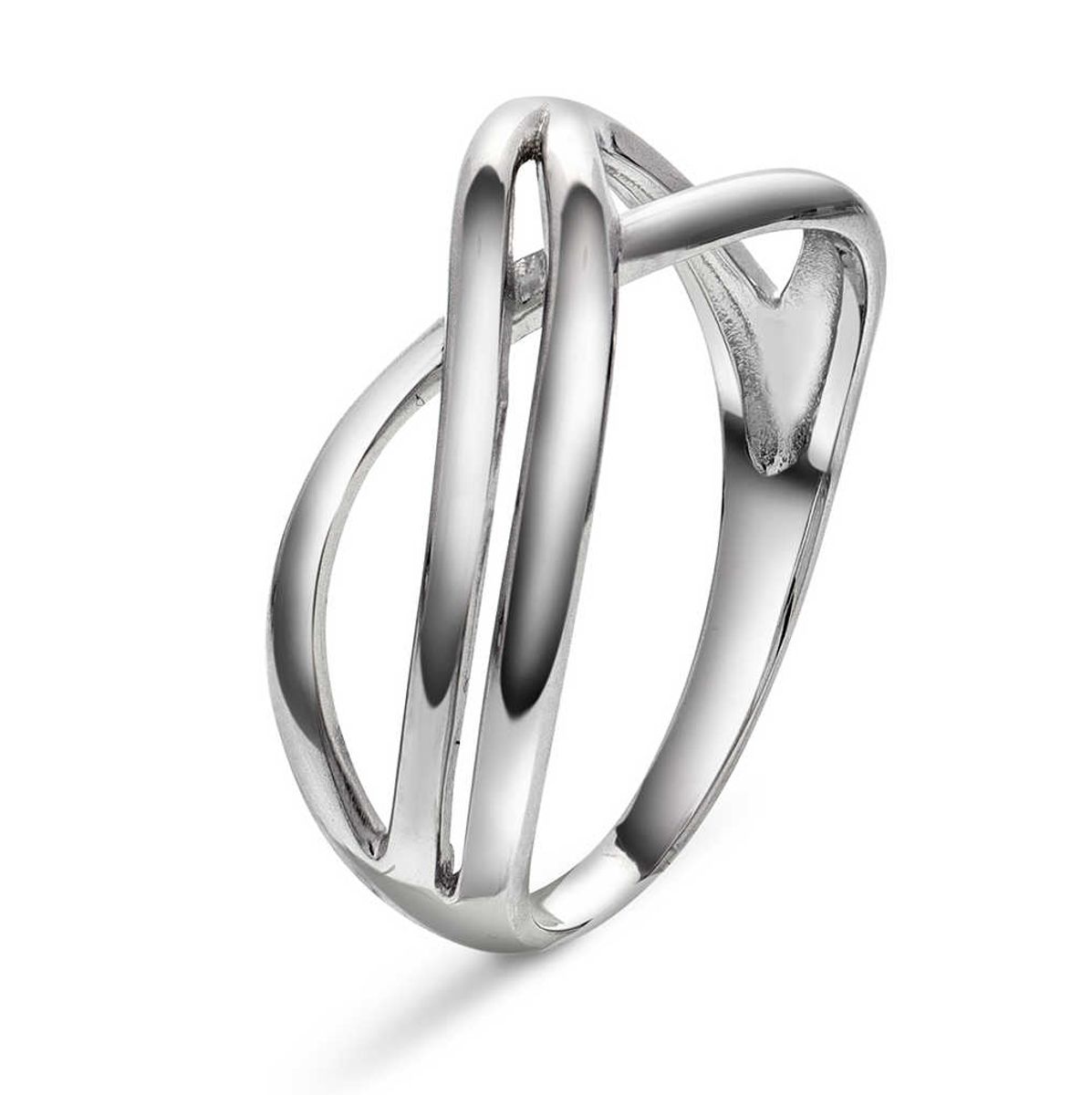 Unity ring i rhodinert sølv